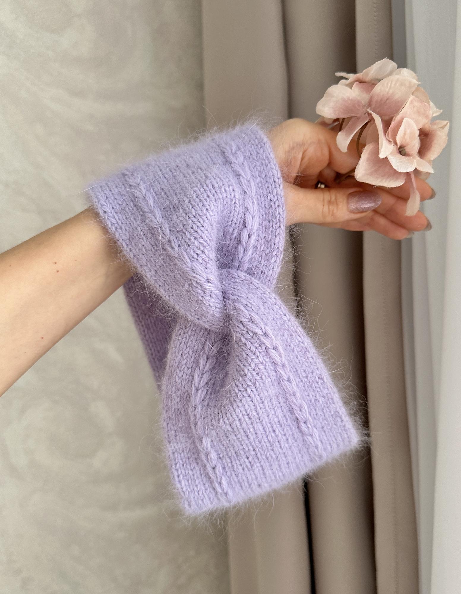 Повязка на голову лаванда