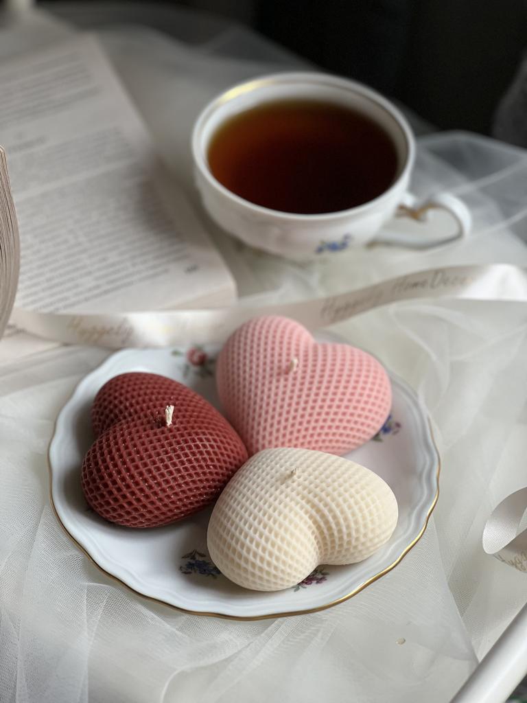 Свеча фигурная "Сердце текстурное"