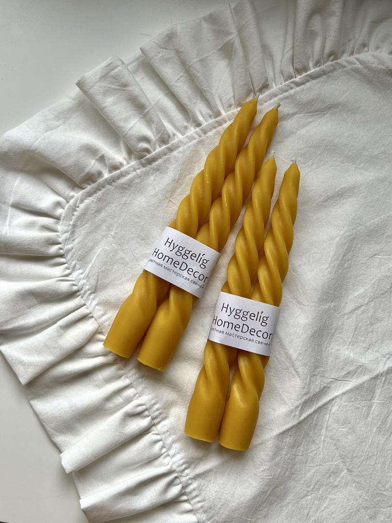 Свечи столовые "Спираль" 2 шт