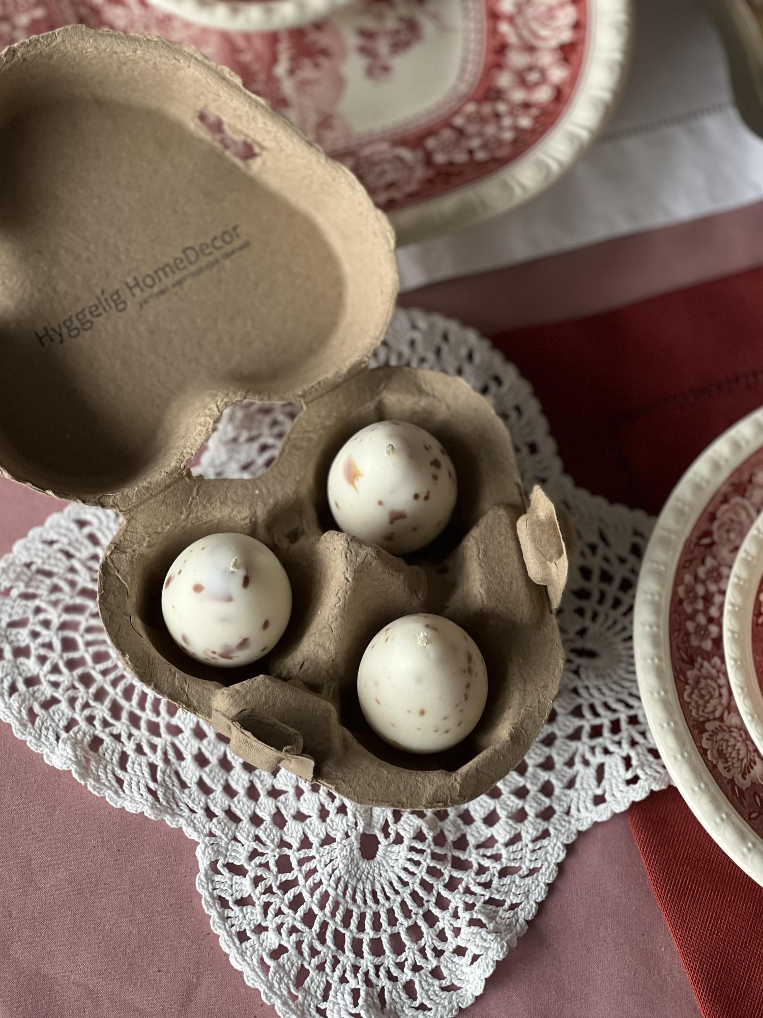 Подарочный набор свечей «Яйца натуральные»