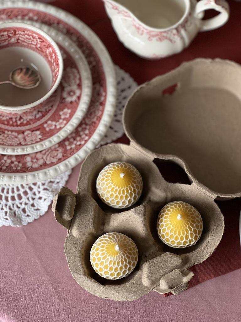 Подарочный набор свечей «Яйца пчелиные»