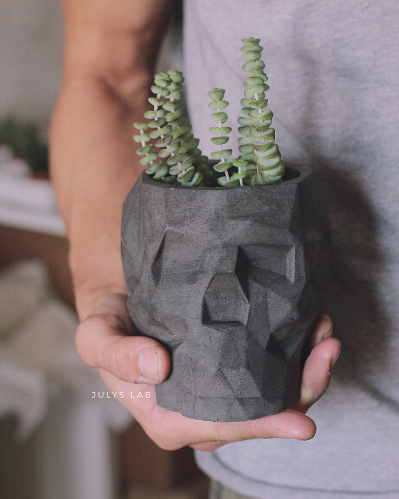 Кашпо Череп Макси