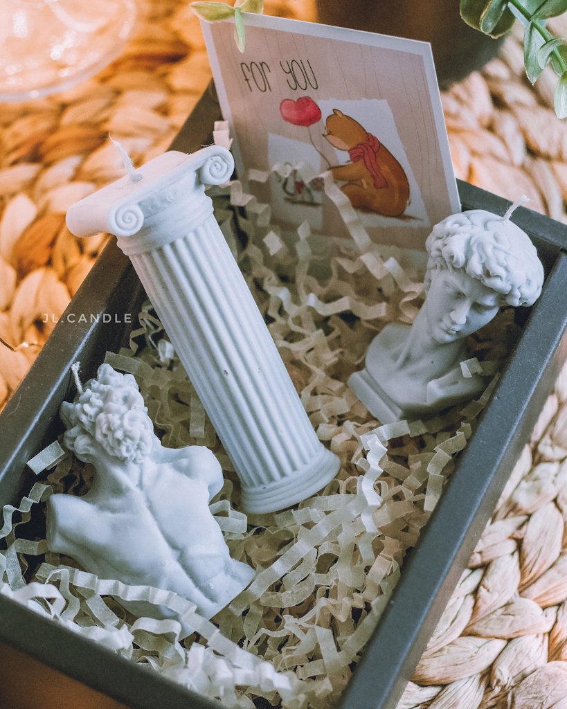 Подарочный бокс из трёх свечей