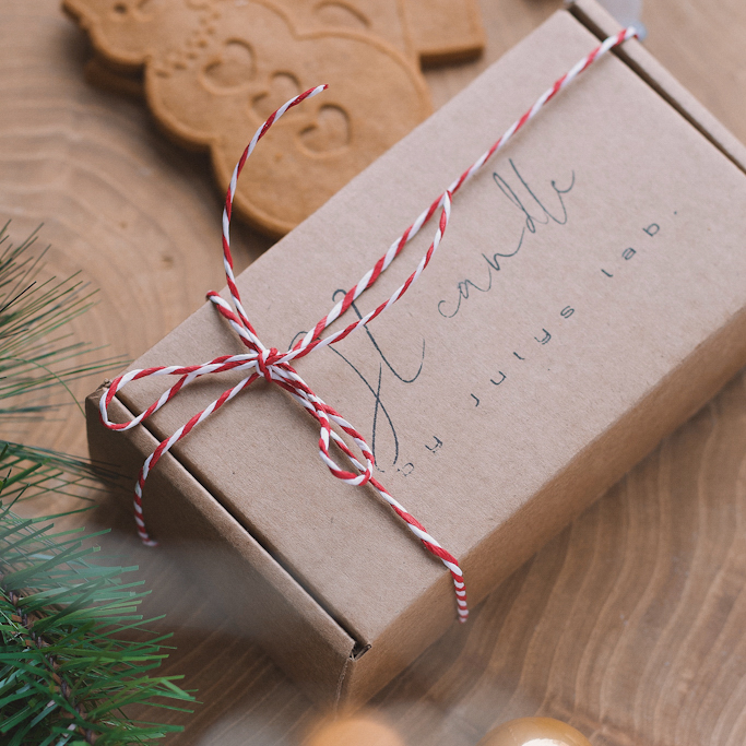 Подарочный набор из двух свечей 50 мл