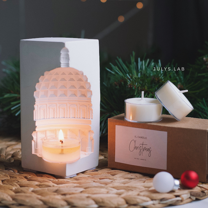 Подарочный бокс Пантеон + сет арома свечей 5 шт.