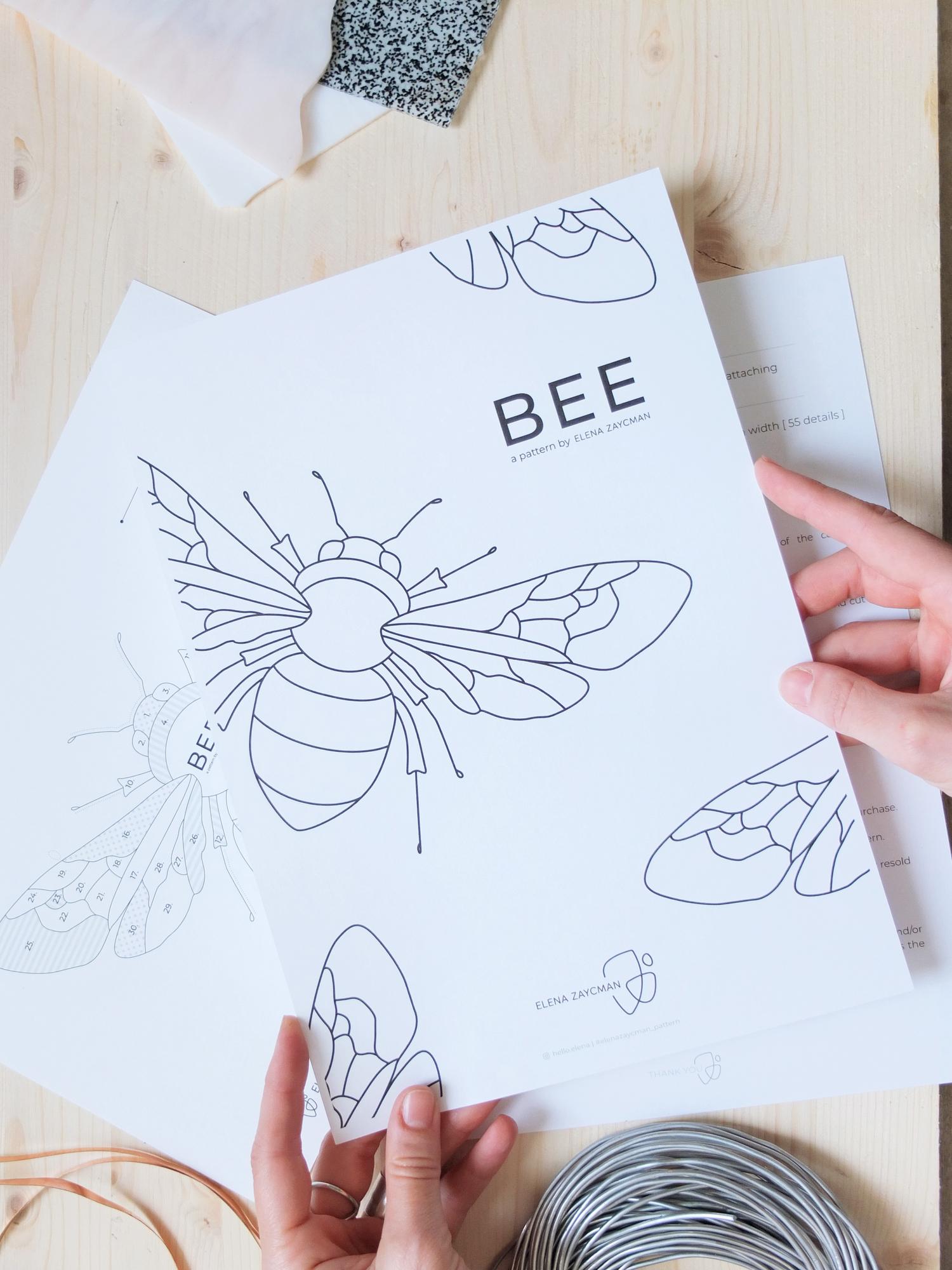 BEE | Stained Glass Pattern