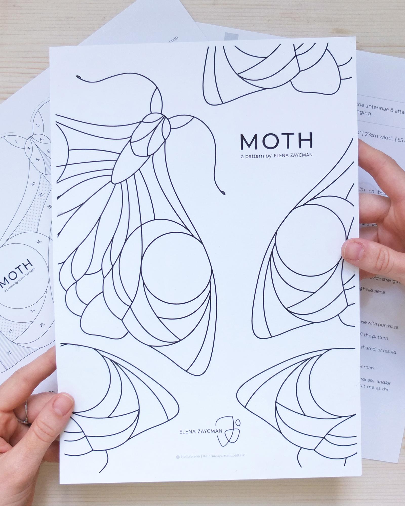 MOTH | Stained Glass Pattern