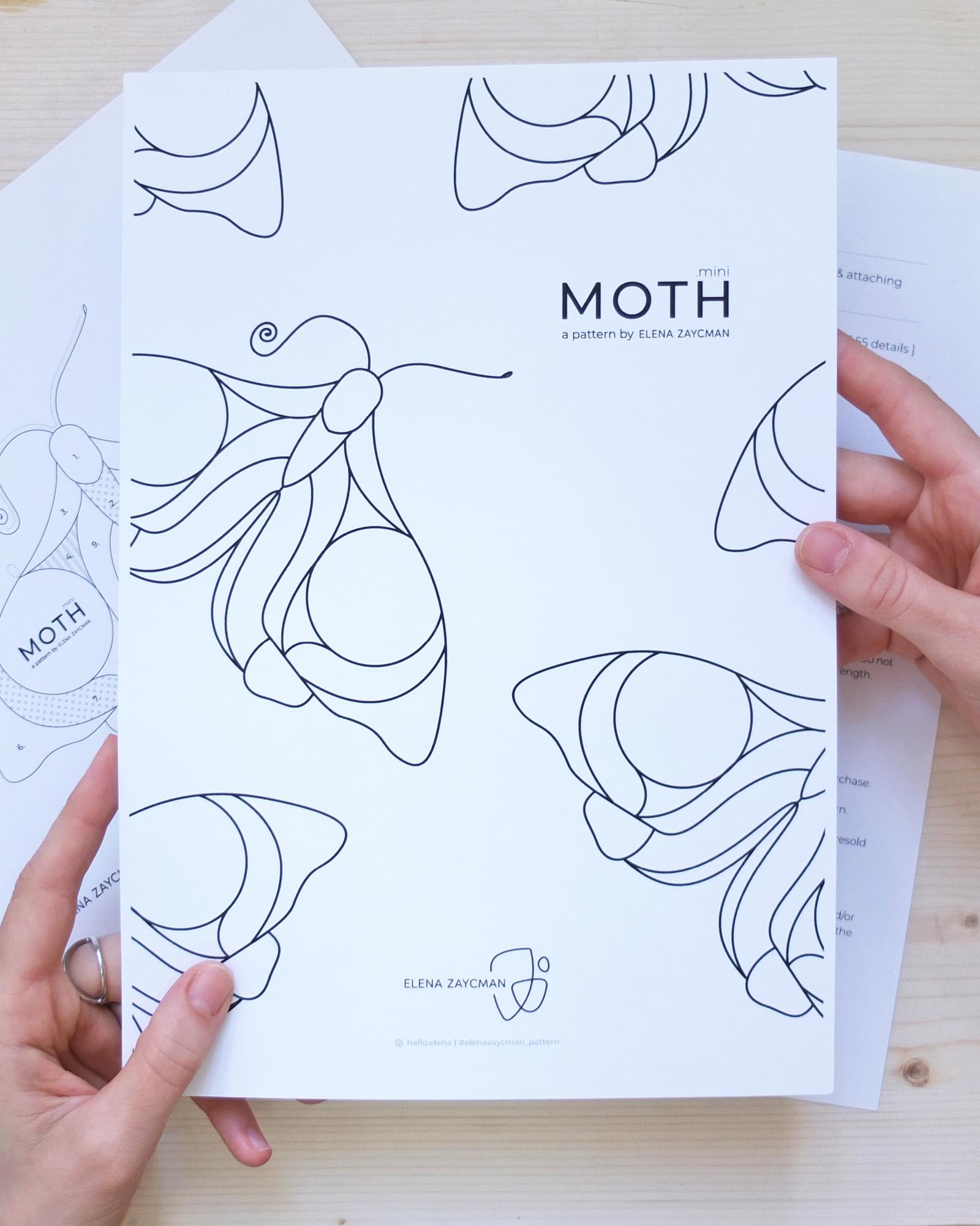 MOTH .mini | Stained Glass Pattern