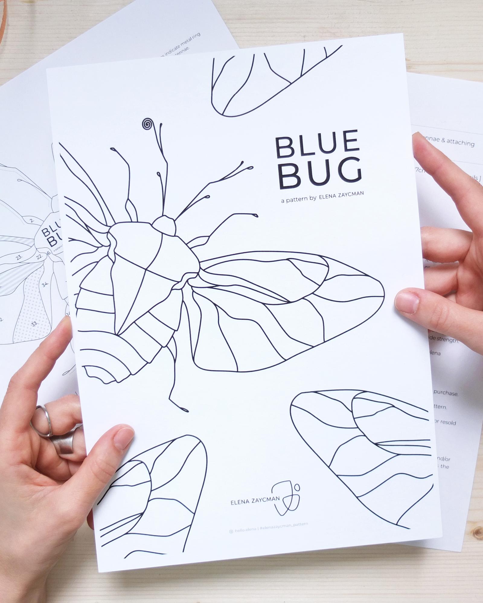 BLUE BUG | Stained Glass Pattern