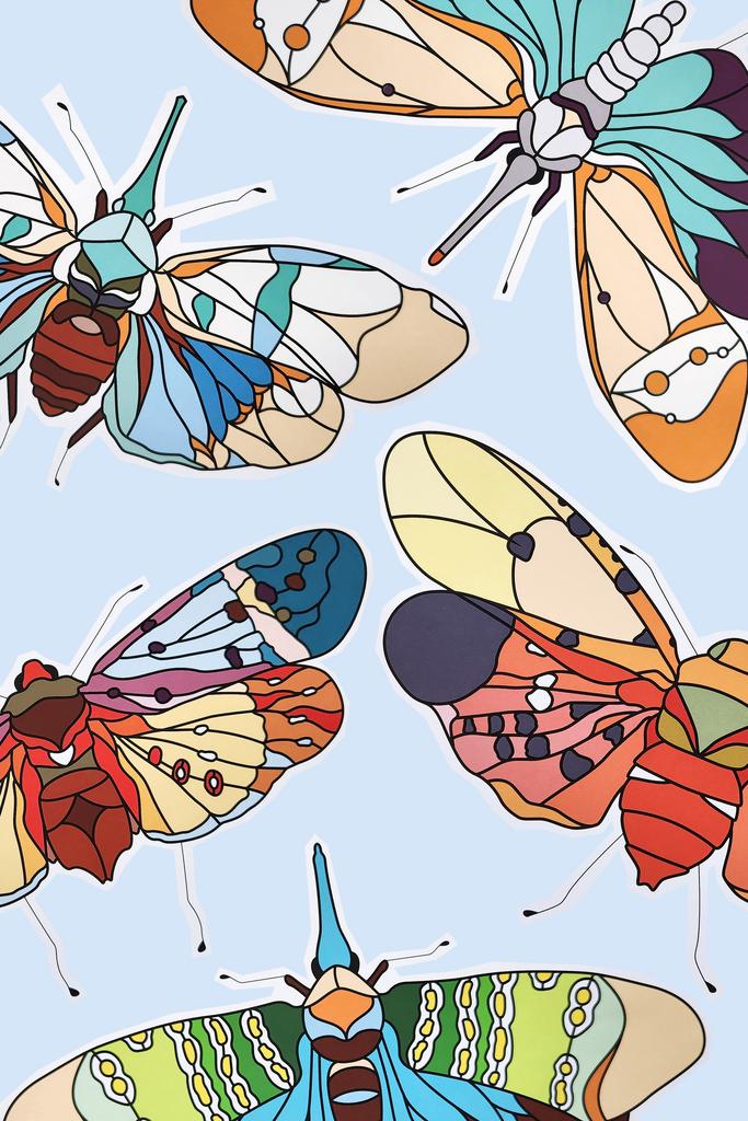 JAZZY BUGS .SET OF 5 PATTERNS | Stained Glass Patterns
