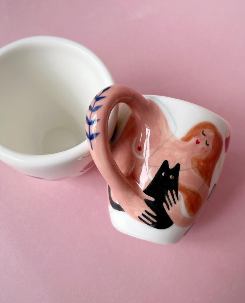 Женщина с котом