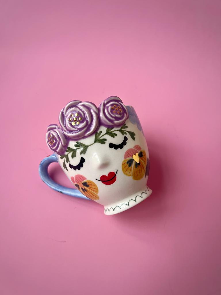 Чашка Frida Анютины глазки