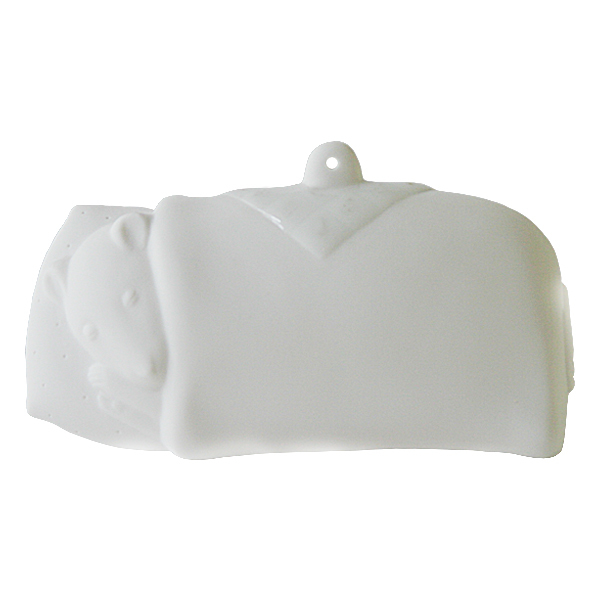 Игрушка елочная "Мышонок". Бисквит