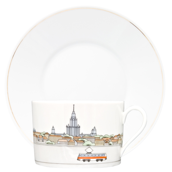 Чайная пара большая "Москва летом"