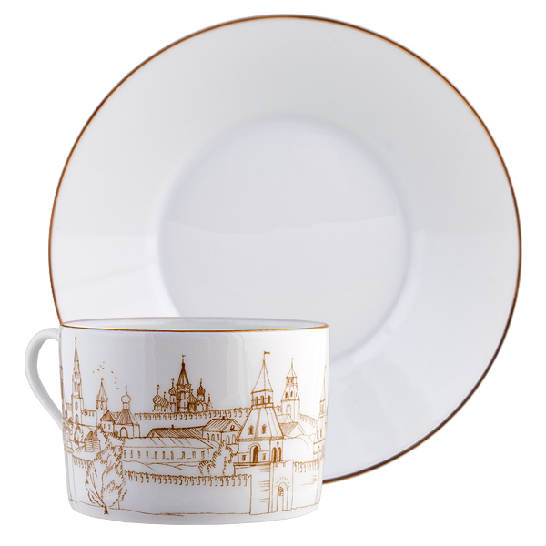 Чайная пара "Москва XIX век". Деколь