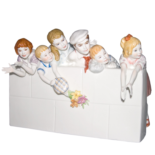 Скульптура "На шлюзе". Декорированная.