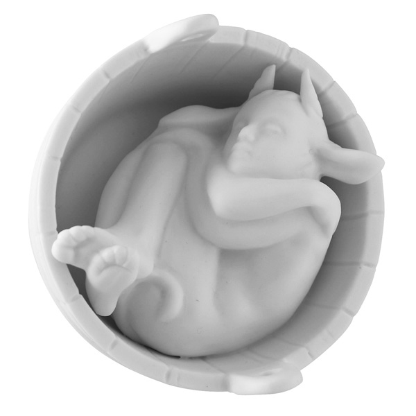 Скульптура "Домовой". Бисквит