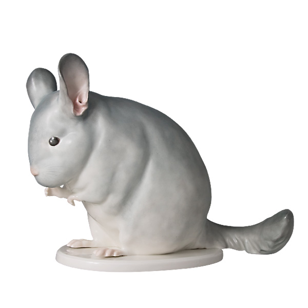 Скульптура "Шиншила". Декорированная