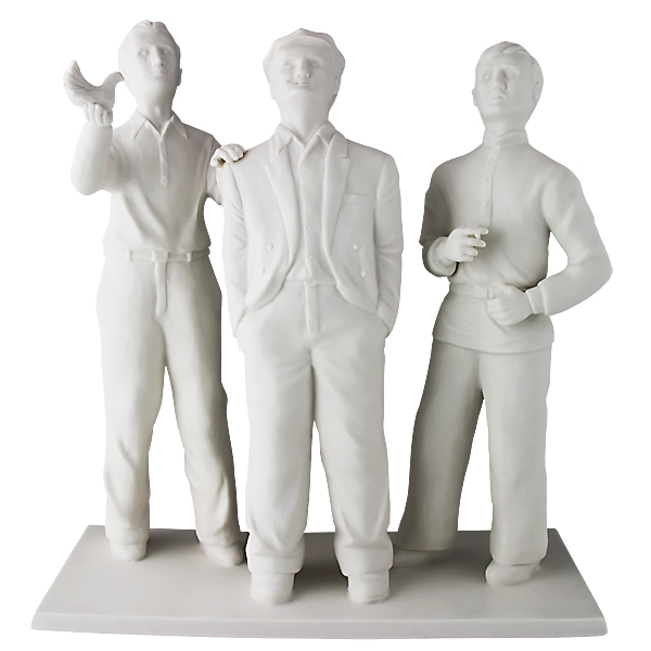 Скульптура "Голубятники". Бисквит