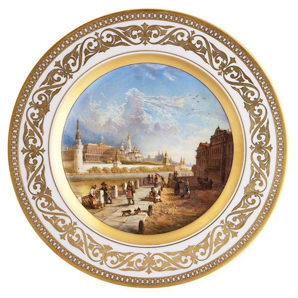 Тарелка "Вид Московского Кремля"
