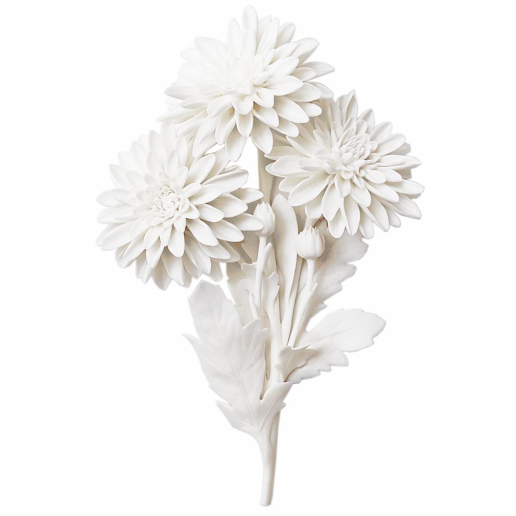 "Букет хризантем". Бисквит