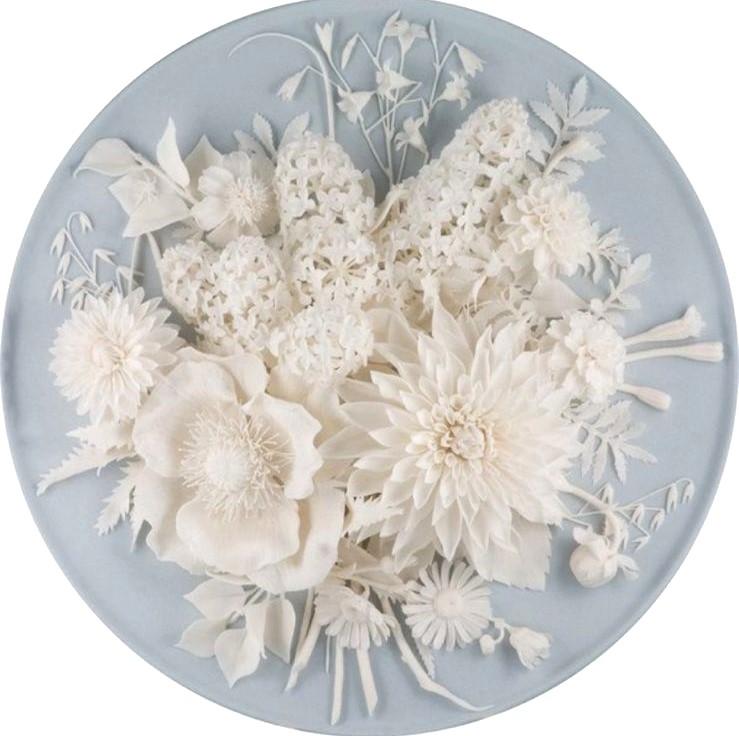 Круглое панно "Букет цветов"