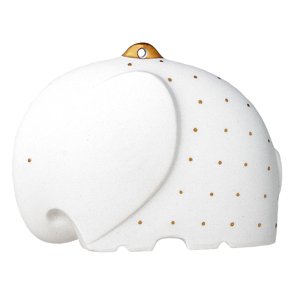 Ёлочная игрушка "Слоник" с позолотой