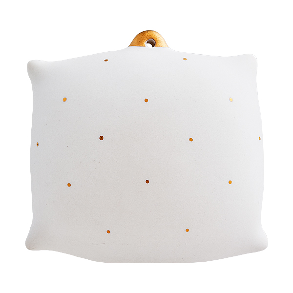 Ёлочная игрушка "Подушечка" с позолотой