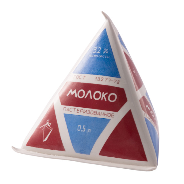 Пакет "Молоко" из фарфора. Целый