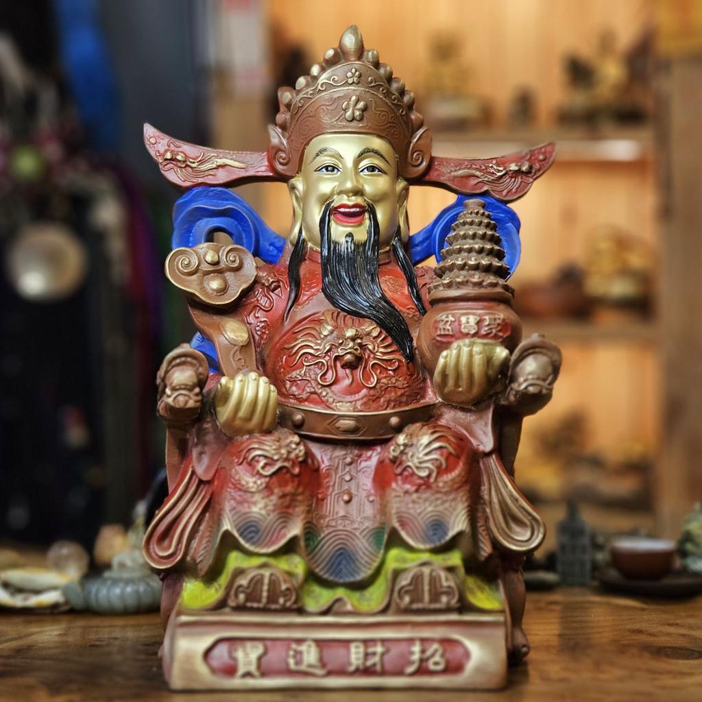 Бог Богатства из обливной бронзы