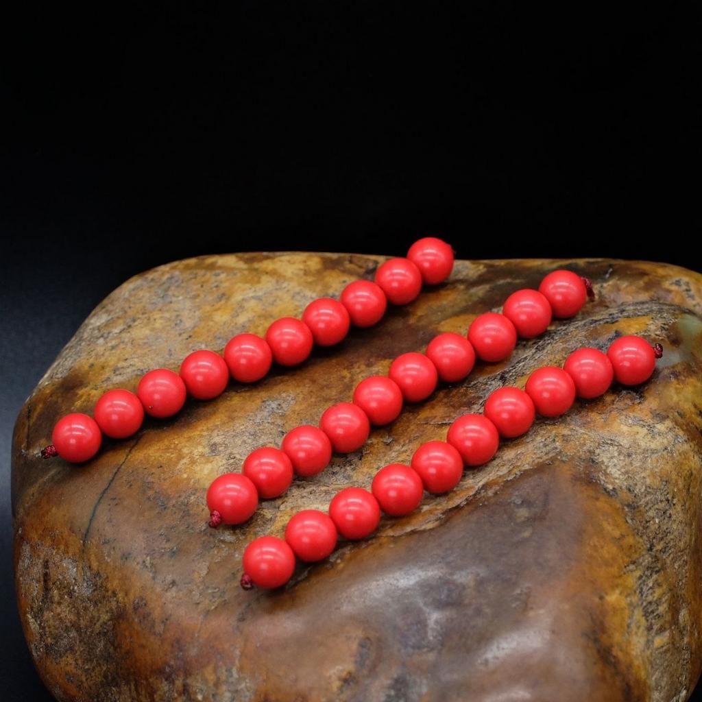 Набор бусин из киновари