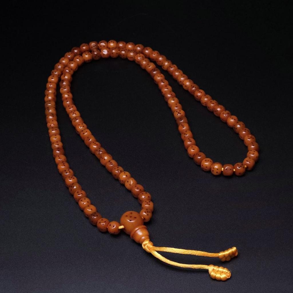 Четки из кости "Игральные кубики" 7 мм, с гуру-бусиной