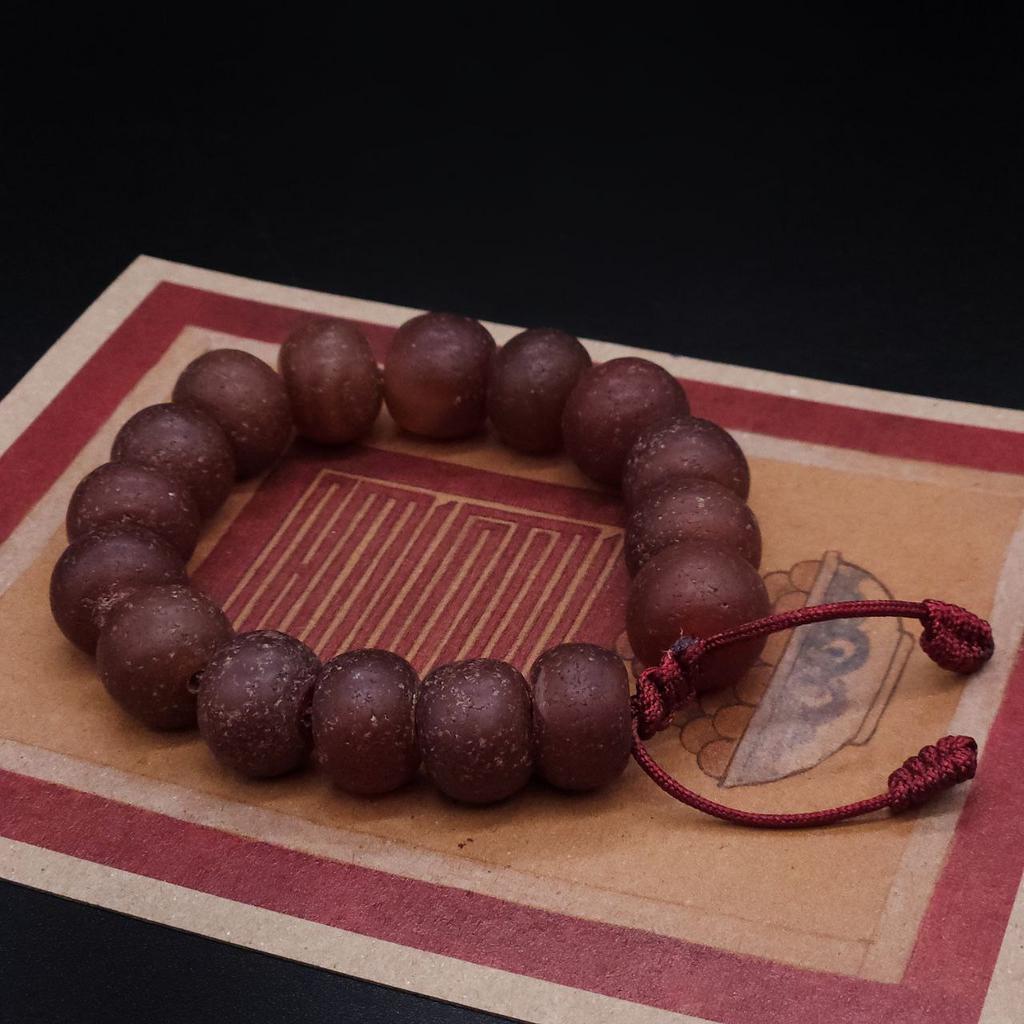 Браслет из старого агата N°3