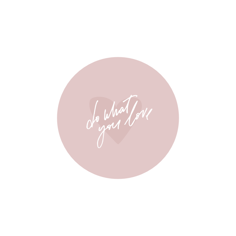 значок "do what you love" (леттеринг)