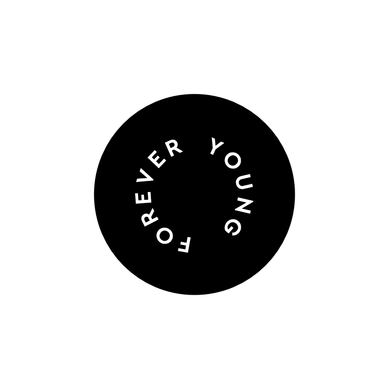 значок "forever young"