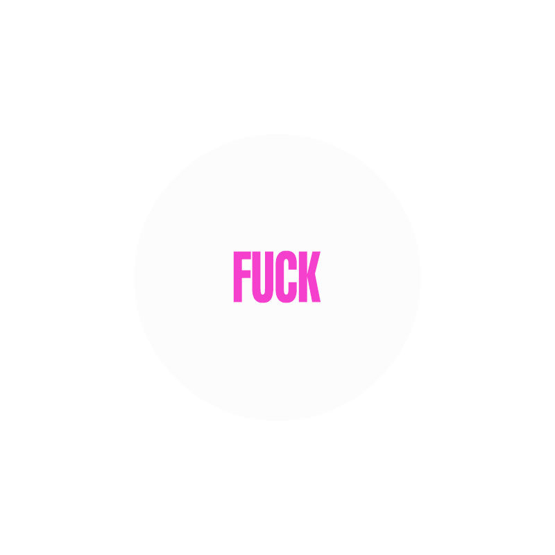 значок "fuck" (розовый текст)