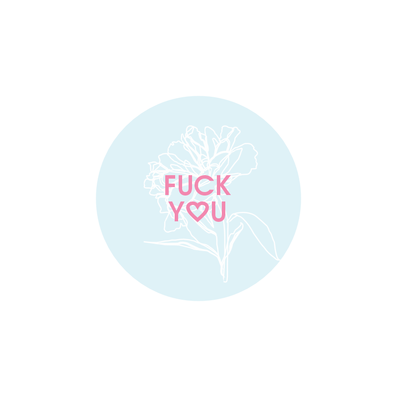 значок "fuck you"