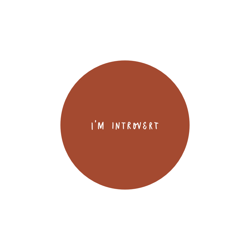 значок "i'm introvert"