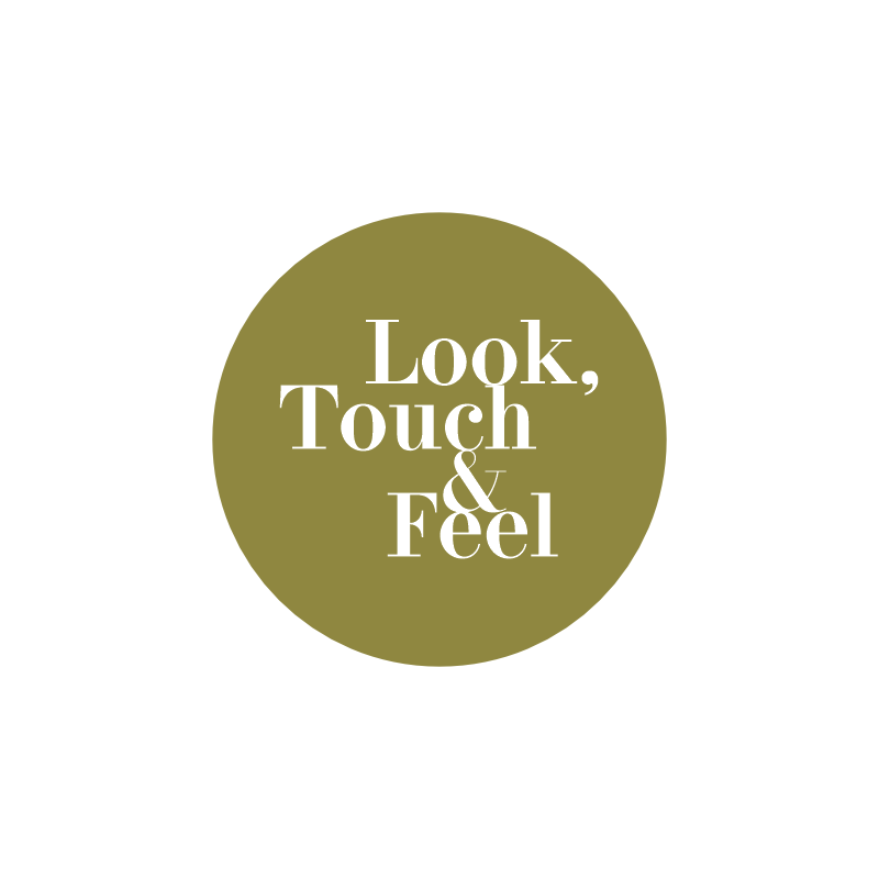 значок "look, touch & feel"