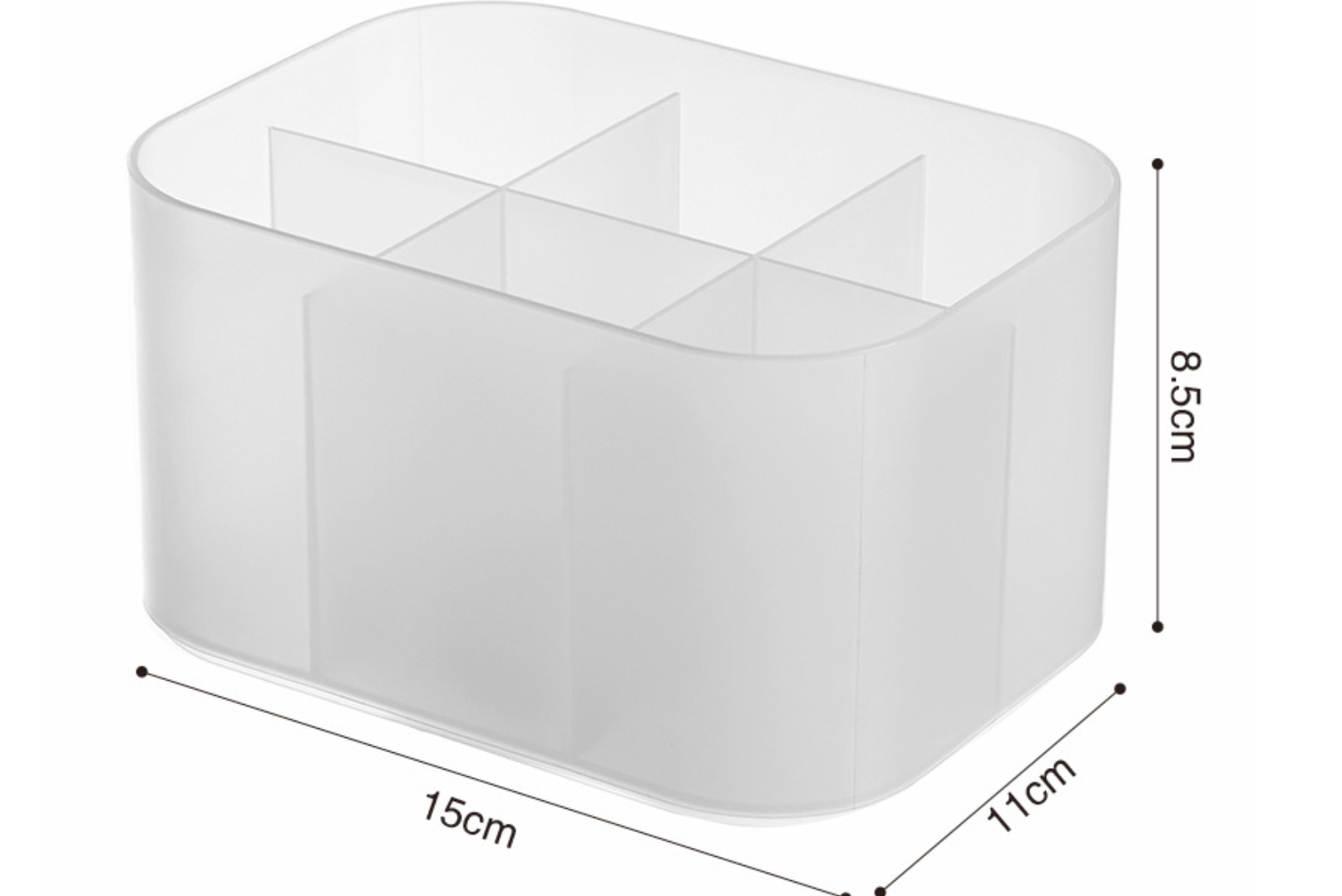 Органайзер высокий с ячейками и крышкой