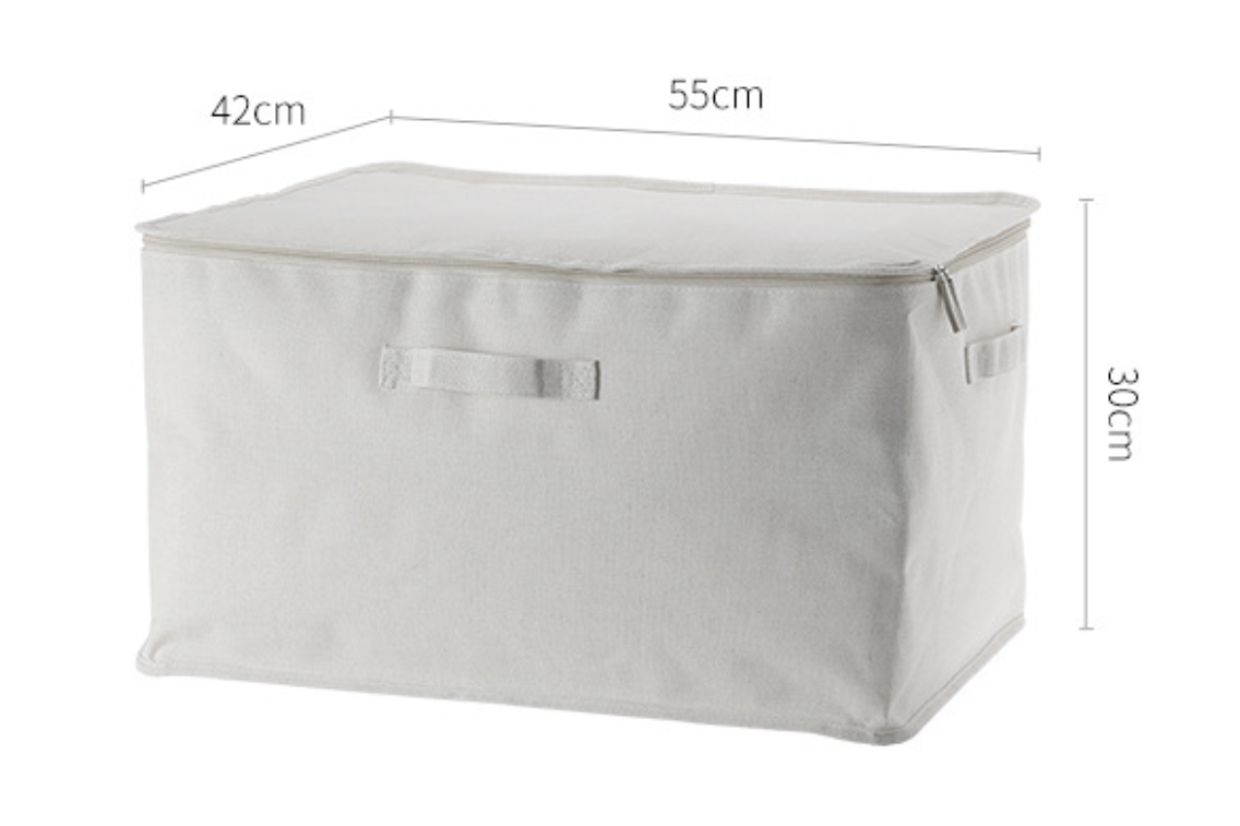 Кофр для хранения 42х55х30см лён