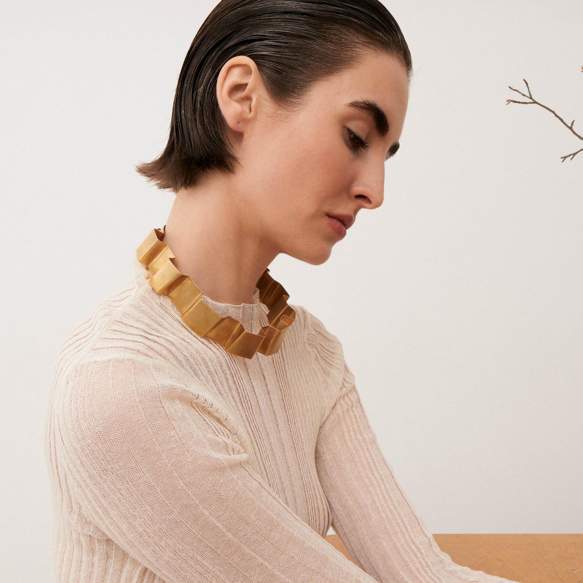 VALENTINA FALCHI Чокер Gargantilla Tangliatella в позолоте