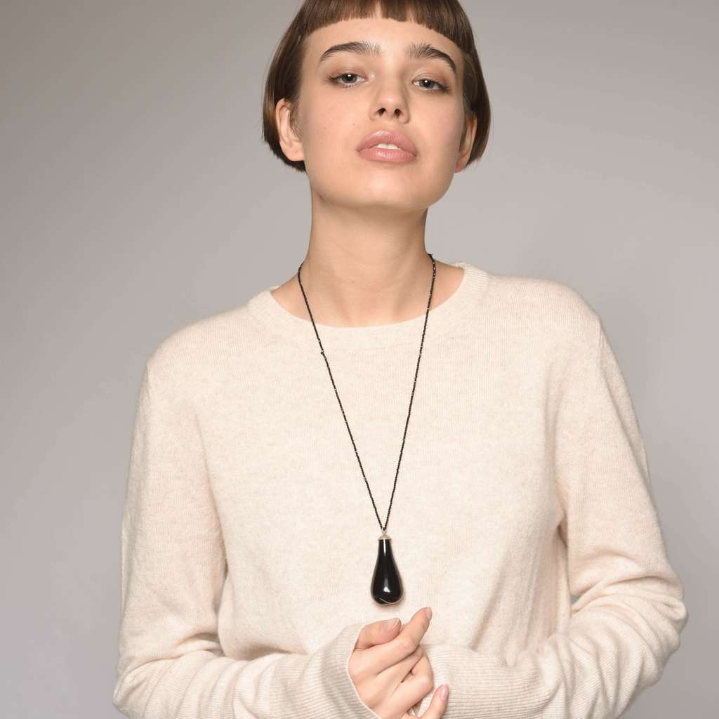 MARTINA PONT Кулон Transparent с ониксом