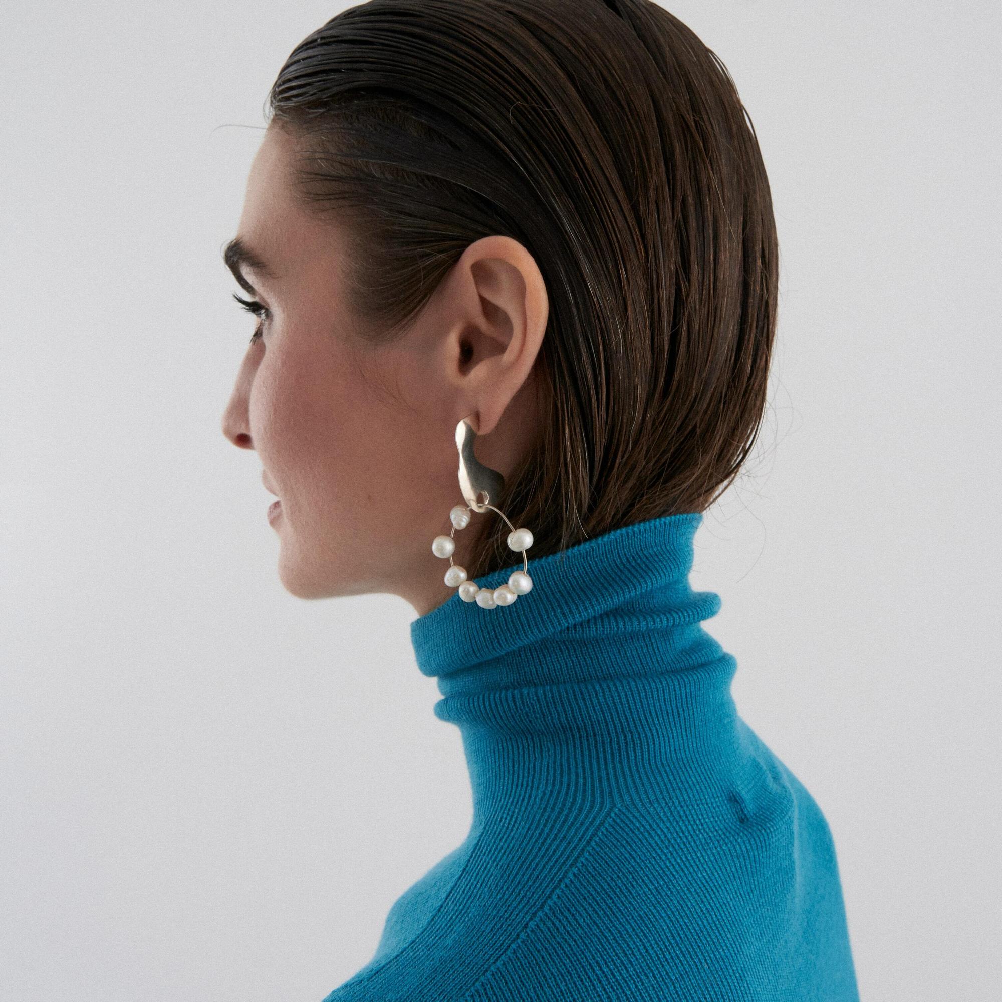 YOSTER Серьги Moonglade Dangle с речным жемчугом