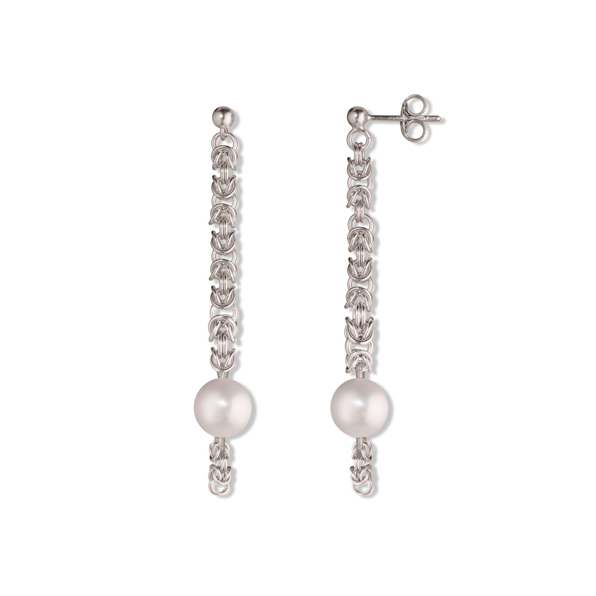 MA Серьги с крупным речным жемчугом