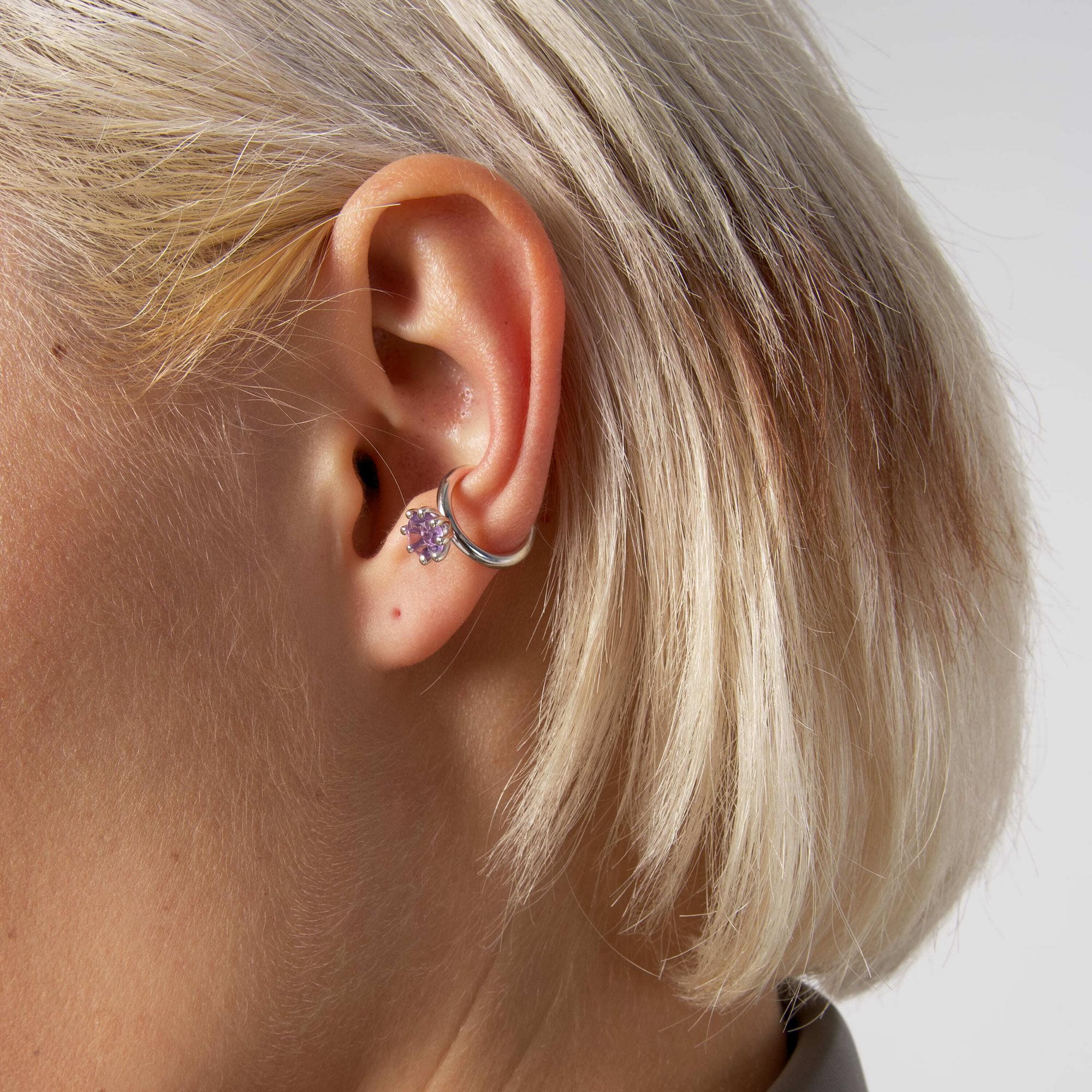 MA Кафф с фиолетовым аметистом