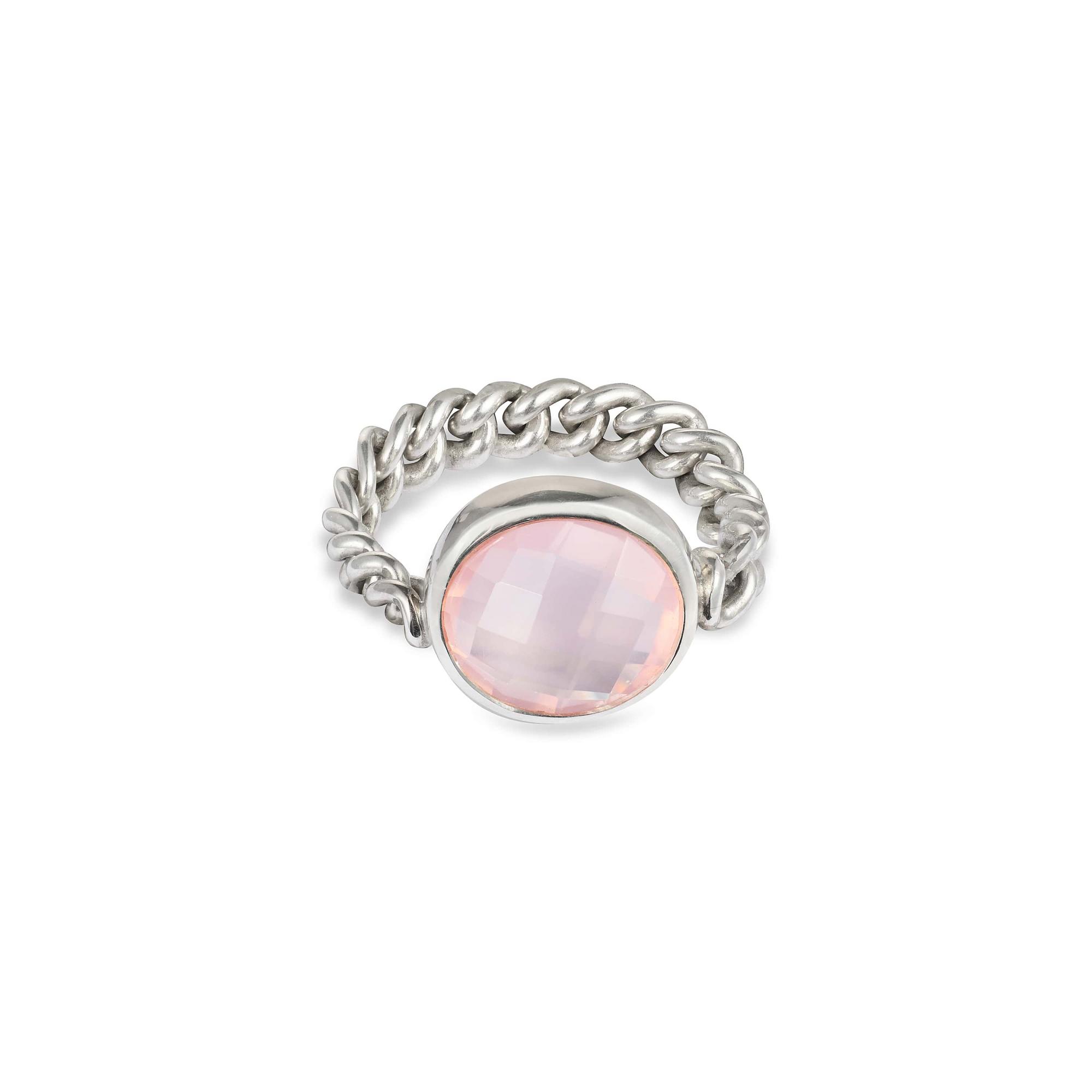 MA Кольцо Candy с розовым кварцем