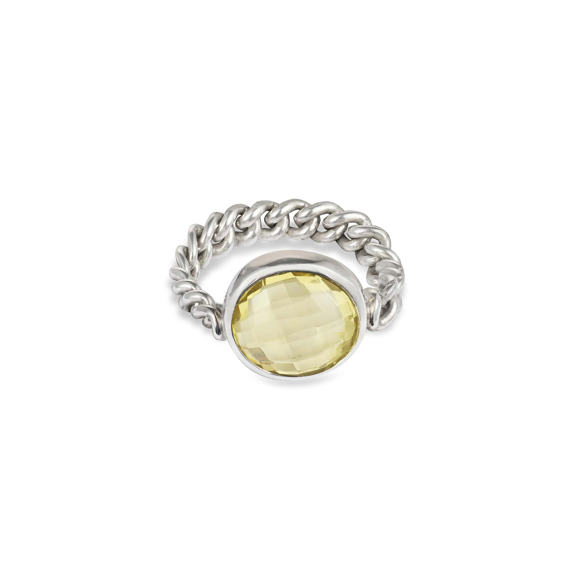 MA Кольцо Candy с лимонным цитрином