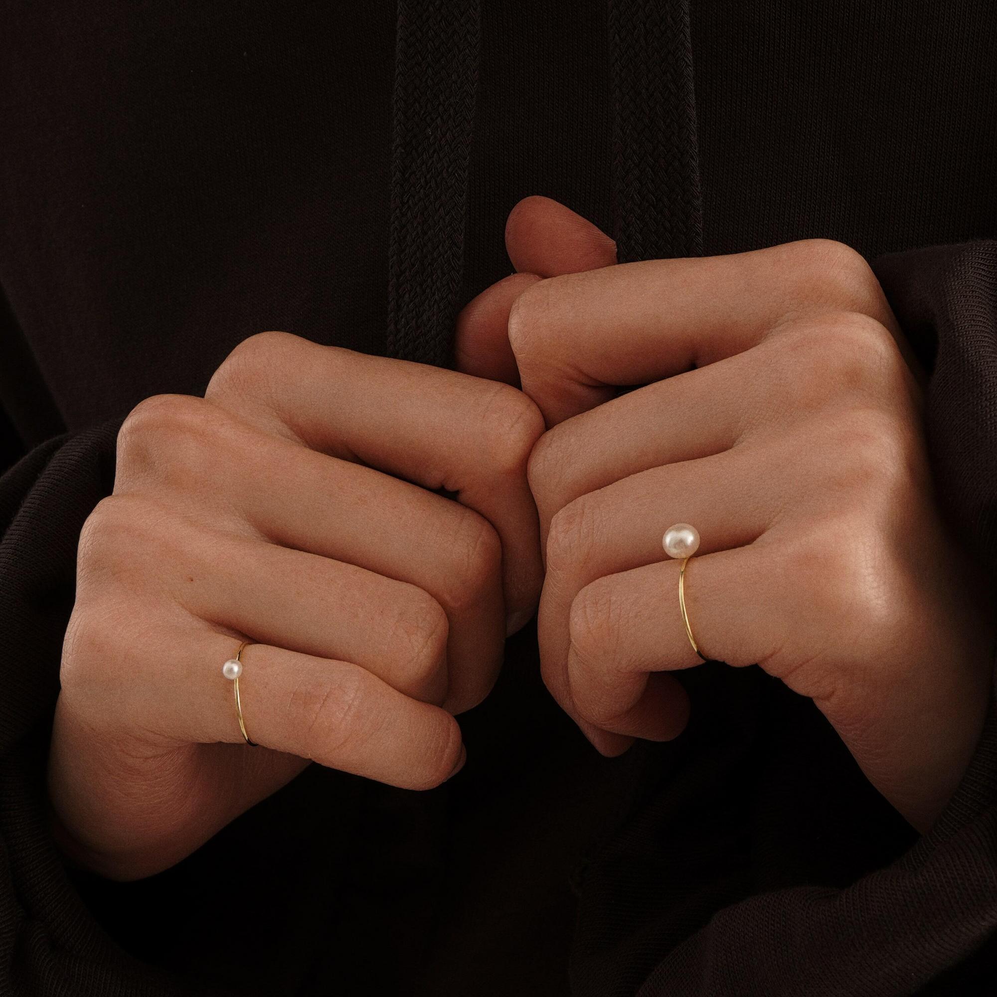 MA Кольцо из золота My Secret с жемчугом