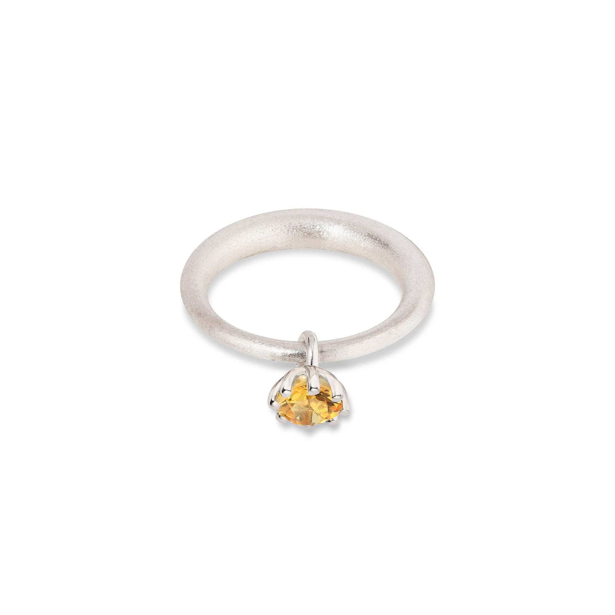 MA Кольцо Engagement с цитрином